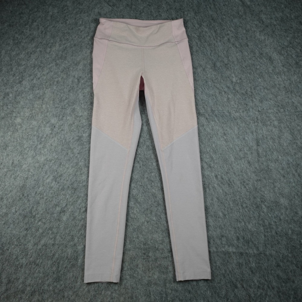 Outdoor Voices Leggings Womens Small Pink Colorblock High Rise Stretch Athletic